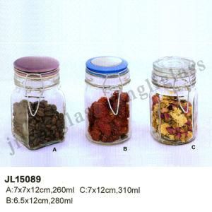 Glass Jar for Storage/ Clip Cap Storage Glass Jar