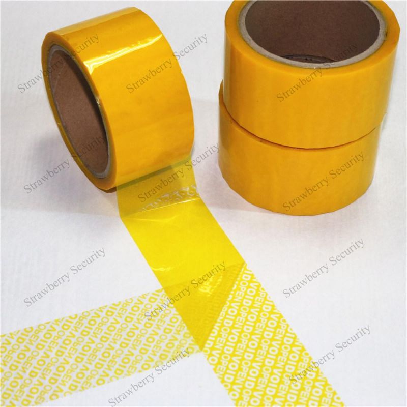 Anti-Forgery Adhesive Security Packing Box Carton Tape Security Void Tape Tamper Evident Tape