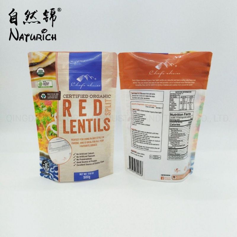 PE/PE Single Material Recyclable Food Packaging Bags with Zipper