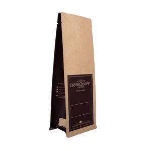 Packaging Custom Zipper Coffee Bag One-Way Valve and Buckle Packaging Flat Bottom Bag