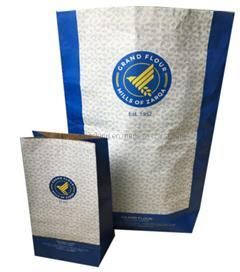 Full Open Top Custom Printing Kraft Paper Package Bag for Food Powder