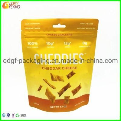 Plastic Cookies Packaging Food Bag with Zipper Stand up Zip Lock Bag