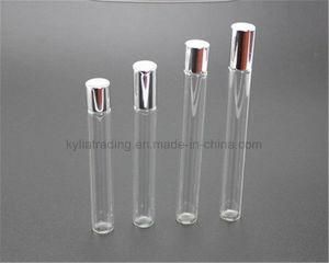 10ml Transparent Glass Roll on Bottle with Silver Cap (ROB-006)
