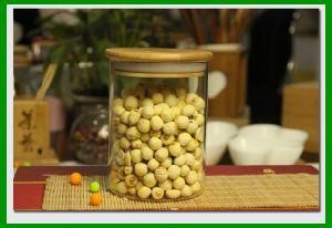 Snacks Glass Storage Jar with Bamboo Sealing Lid