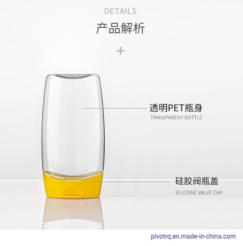 500g 16oz Plastic Squeeze Bottle for Honey Syrup with Silicon Valve