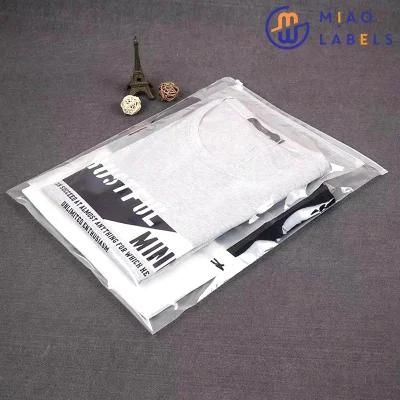 Custom Logo Clear Logo Zip Lock Plastic Zipper Packaging Bag