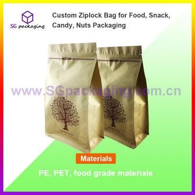 Custom Ziplock Bag for Food, Snack, Candy, Nuts Packaging