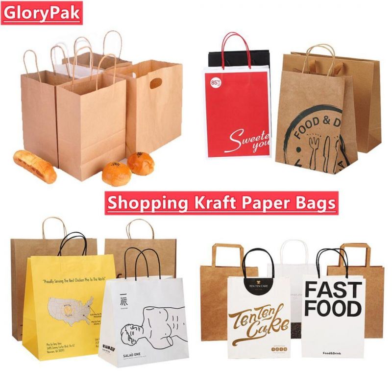 Tin Tie Bakery Bags with Window Kraft Paper Bags