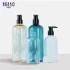 OEM Manufacturer Custom Pet 500ml 250ml Plastic High Transparent Cosmetic Shampoo Bottle for Conditioner or Shampoo