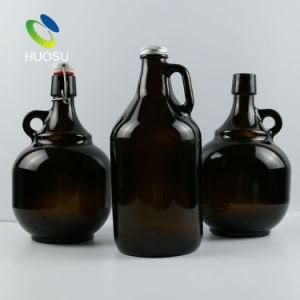 China Alibaba Bottle Manufacturer High Quality Beer Growler 1 Gallan 64oz Ceramic Swing Top Cap for Beer