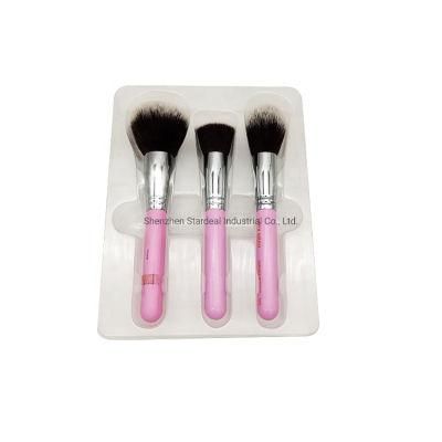 Custom Pet PVC Plastic Blister Clear Cosmetic Beauty Brush Packaging Trays