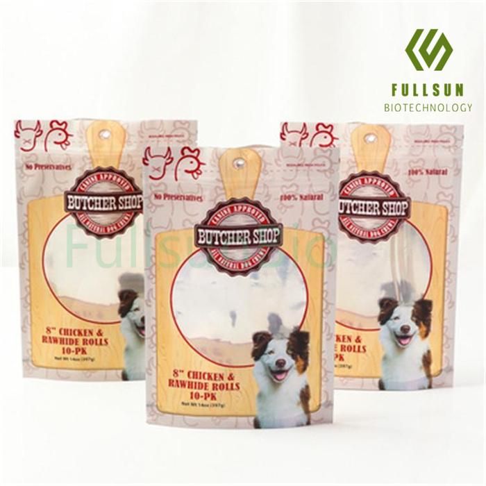 Food Bag Coffee Candy Pet Snack 3 Sides-Sealed Recyclable Clear Window Compound Packaging Plastic Bags