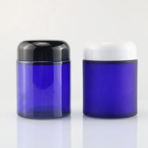 High Quality Popular 50ml Cosmetic Jars 10g 20g 30g 50g 100g Matte Blue Purple Gradient Glass Cream Jar