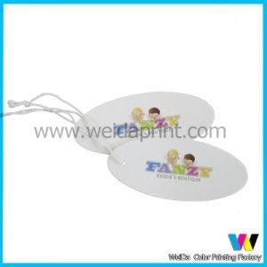 White Round Shape Little Paper Hangtag for Clothes