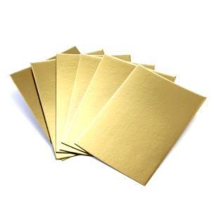 10 Inch Round Square Paper Cake Board Disposable Golden Cake Base