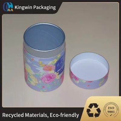 Food Grade Cylinder Custom Tea Coffee Tube Packaging with Customized