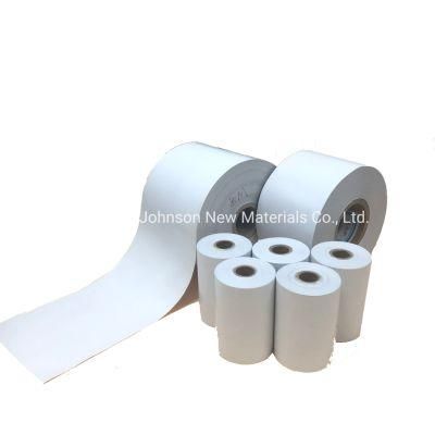 White Blackmark Direct Thermal Liner Less Label Barcode Sticker Supermarket Shelf Label Rolls for Honeywell Printer