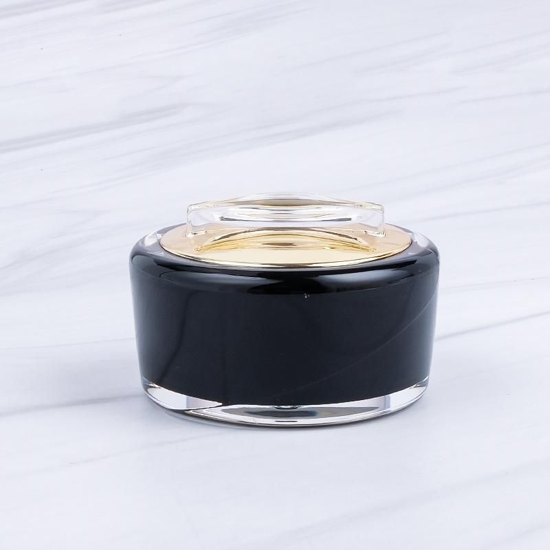 Beauty 15g 30g Round Frosted Luxury Black Cosmetic Product Lipscrub Bodybutter Containers