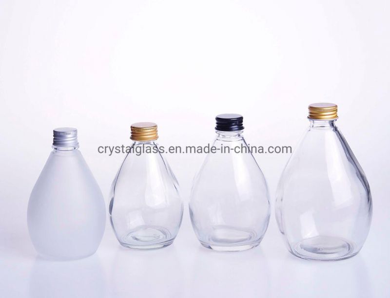 Eco-Friendly Shaped Glass Bottles for Beverage Juice Packing 330ml