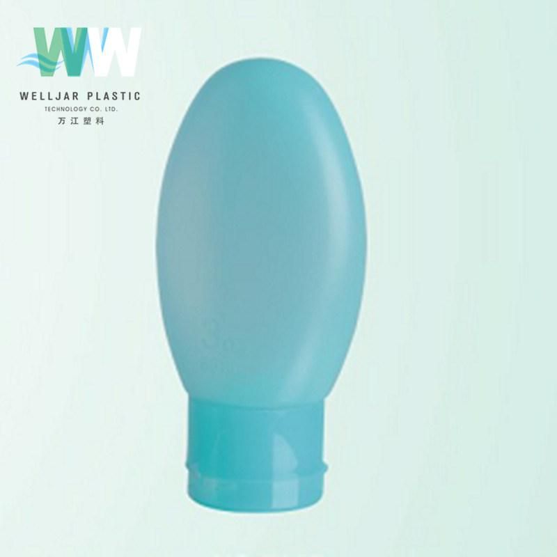 90ml Oval Shape Shower Gel Empty Lotion Kit Portable Bottle