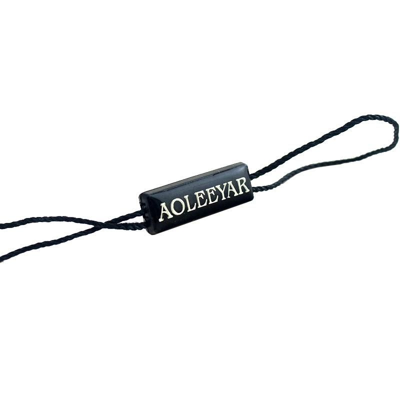 High Quality Garment Delicate Plastic Cord String Hangtag Seal Tag