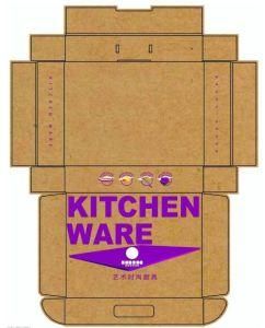 High Strength Custom Corrugated Board Litho Printing Packaging Box for Kitchen Ware