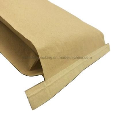 Customized Pet Food Cat Litter Kraft Paper Laminated PP Woven Composite Large Packaging Bag