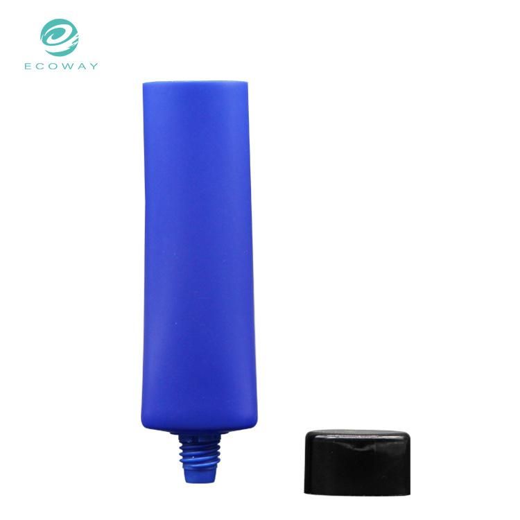 Free Customized Tube Body Pattern Blue Black Oval Screw Cap High Quality Wholesale Cosmetic Tube