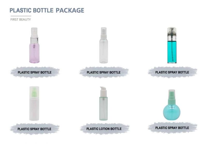 Fine Mist Spray Bottle 60ml Transparent Plastic Bottle
