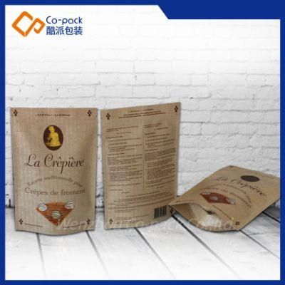 Kraft Paper Packaging Stand up Bag for Food