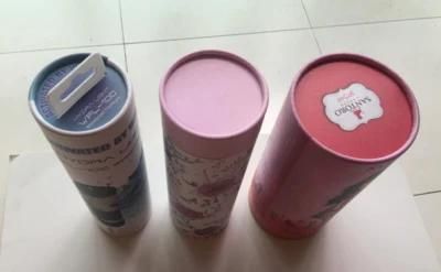 Custom Round Printed Cardboard Tube Box for Thermos Mug