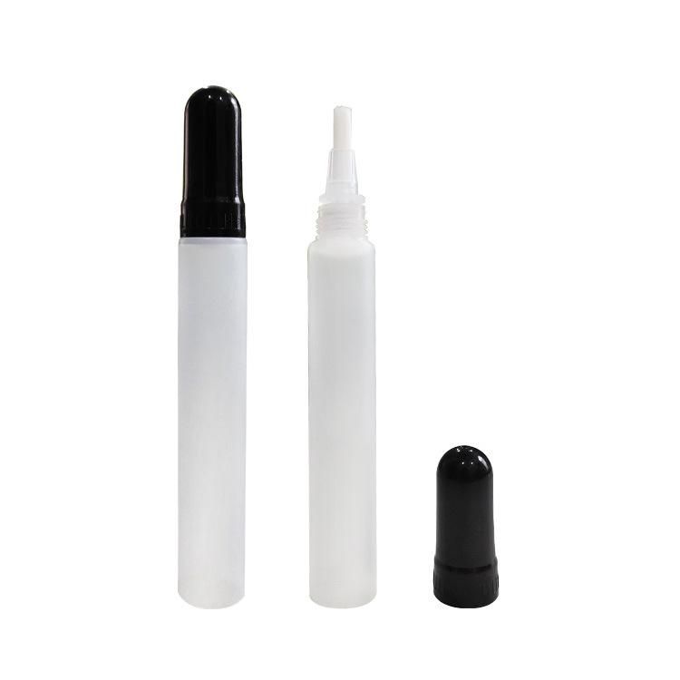 Empty Round Lip Gloss Tube with Brush Applicator Lip Gloss Lip Care Tube Packaging