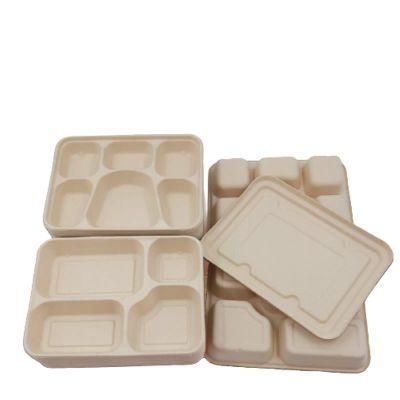 Disposable Biodegradable Food Container Cake Box Wooden Lunch Bento Salad Sushi Packaging Box