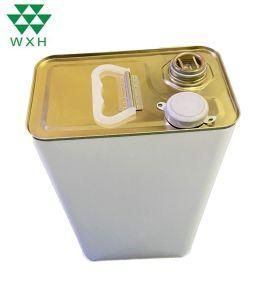 1 Gallon Rectangular Metal Tin Can for Motor Engine Oil