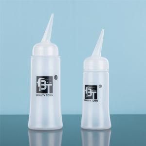 5oz 10oz Salon Plastic Oblique Mouth Squeeze Bottle for Hair Dye