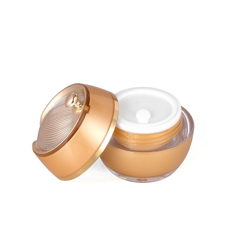 High-Grade Gold Acrylic Cream Jar