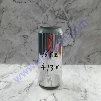 16oz Custom Printed Empty Aluminum Cans with Easy Open End B64 202 Sot