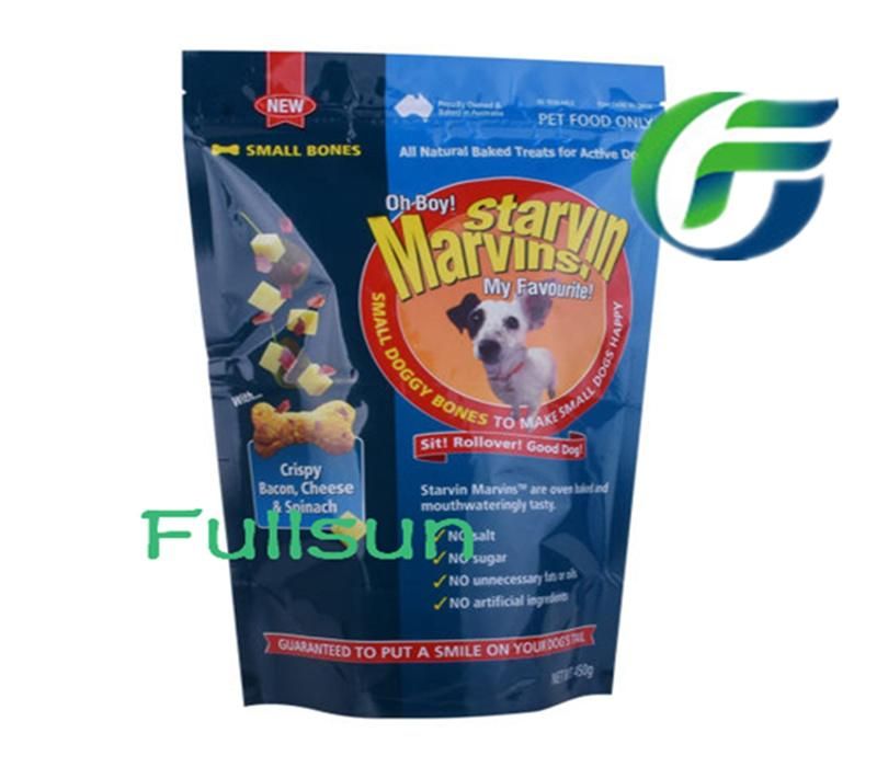 Custom Printing Recyclable Grocery Paper Bag for Fish Dog Cat Pet Food Packing Bag Kraft Paper Animal Food Packaging Plastic Bag