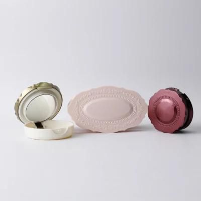 Luxury Compact Powder Case Empty Blush Compact with Mirror
