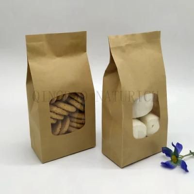 Environmental Protection Recyclable Bakery Packing Kraft Paper Bread Bag