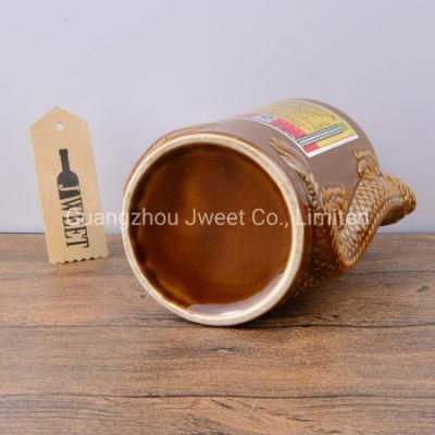 Unique Customize Printing Liquor Wine Ceramic Bottle