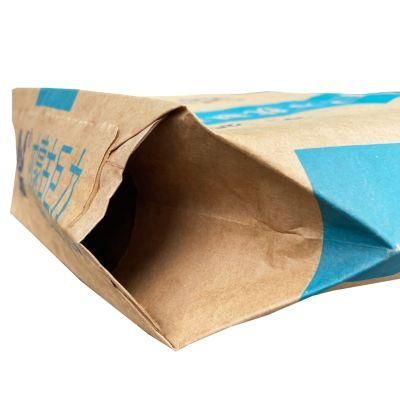 Customized Printing 20 Kg 50 Kg Waterproof Kraft Paper Valve Bag Packaging for Cement