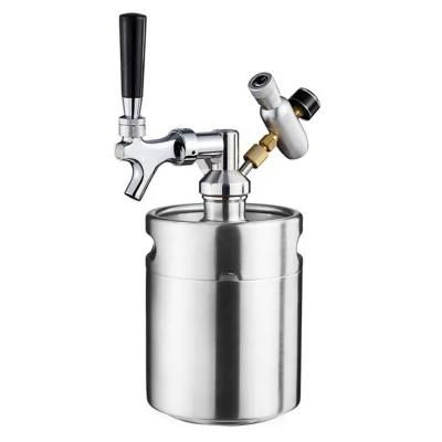 Portable Stainless Steel Homebrewing Soda 5L Mini Empty Beer Keg
