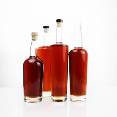 Chinese Wholesale Direct Thick Bottom High Quality Rum Vodka Glass Bottle 700 Ml