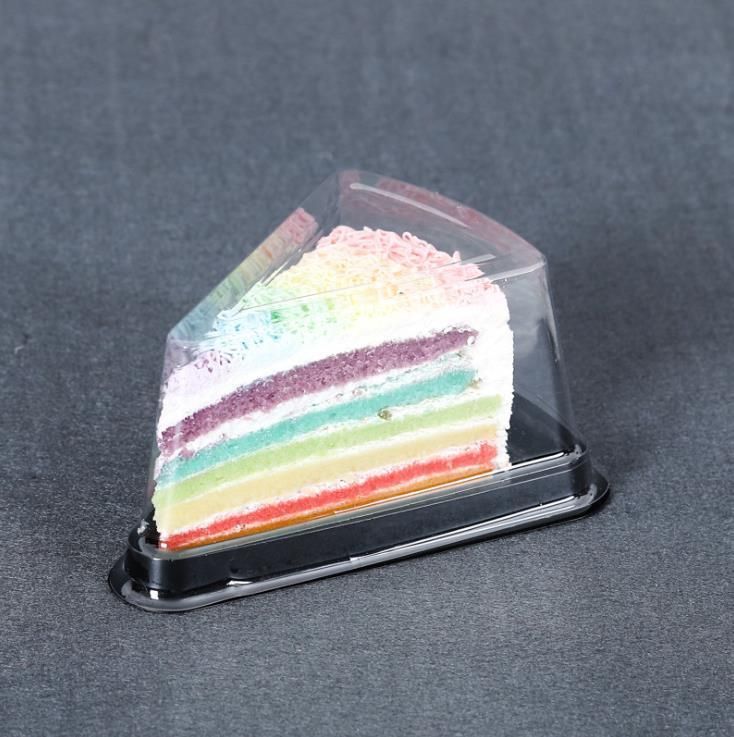 Customized Transparent Pet Cear Disposable Plastic Cake Boxes