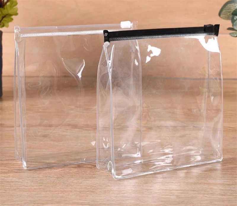 Transparent Custom Printed Brand Logo Clear PVC Slider Bag