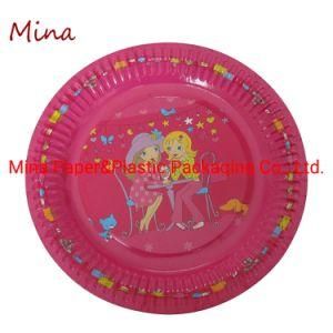 Disposable White or Color Custom Stock Size Cake or Paint Tray Paper Plate