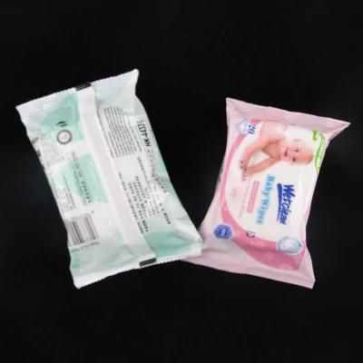 Glossy Surface Plastic 80 PCS Wet Wipes Packaging Bag