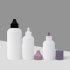 OEM 50ml 60ml 120ml White PE Plastic Skin Care Lotion Bottle with Nozzle
