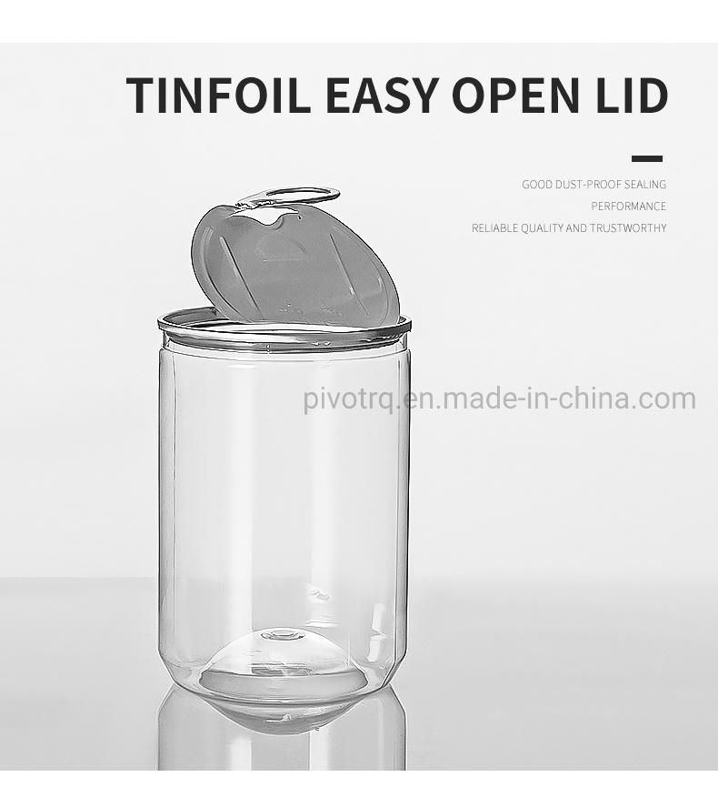 200ml Easy Open Empty Food Plastic Food Grade Pet Can